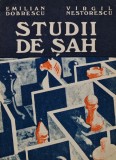 Studii de Sah, Emilian Dobrescu, 1984, Sport-Turism, 202 pg, Brosata. Carte de sah