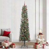 vidaXL Brad de Crăciun artificial cu 300 LED Verde 58 x 58 x 240 cm 3395972