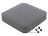 Carcasă ABS Gri &Icirc;ntunecat 175x175x35mm cu Panou PF18-4-18D