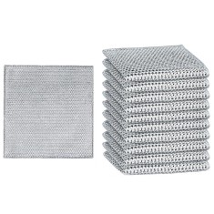 Set 12 lavete multifunctionale pentru bucatarie, strat dublu, microfibra metalica, nu lasa zgarieturi