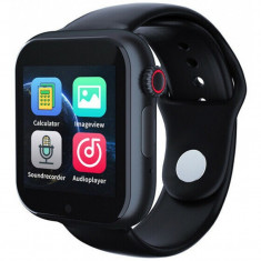Ceas Smartwatch cu telefon iUni Z6S, Touchscreen, Bluetooth, Notificari, Camera, Pedometru, Black foto