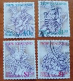 NEW-ZEELANDA-''1990-CRACIUN'' SET 4V.-stampilate-Vezi-Scan