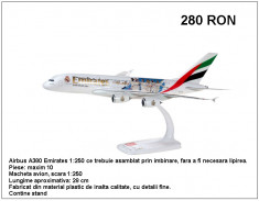 Macheta Airbus A380 Emirates foto