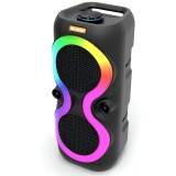 Boxa Portabila Bluetooth MS-1952BT &ndash; Putere 20W, Sunet Stereo, Lumini RGB, Microfon