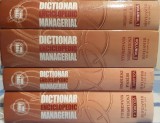 Dictionar Enciclopedic Managerial, Iulian Ceausu, Academia de Management Vol. I - IV (TOATE 4 volumele, carte rara, economie)