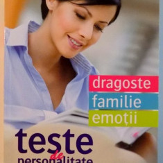 TESTE DE PERSONALITATE , DRAGOSTE , FAMILIE , EMOTII de SALVATORE V. DIDATO , 2014 * PREZINTA INSEMNARI CU CREIONUL