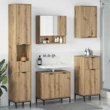 Cumpara ieftin Set de mobilier pentru baie 4 buc. Stejar Artizanal