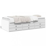 Cumpara ieftin Pat de zi cu sertare fara saltea, alb, 90x190 cm