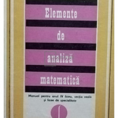 Caius Iacob - Elemente de analiza matematica (editia 1974)