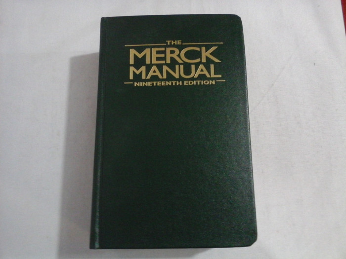 THE MERCK MANUAL - NINETEENTH EDITION