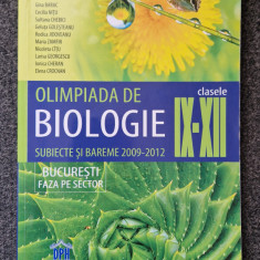 OLIMPIADA DE BIOLOGIE CLASELE XI-XII SUBIECTE BAREME 2009-2012 - Patrascu