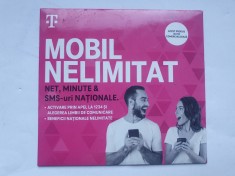 Pentru colectionari, SIM card Telekom, in tipla