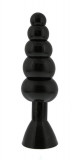 Dop Anal Flexibil Rattler, Negru, 20 cm