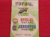 Program meci fotbal &quot;OTELUL&quot; GALATI - JUVENTUS TORINO (Cupa UEFA 07.09.1988)