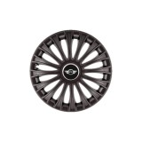 Set 4 Capace Roti 15 inchi (R15) Dino Negru, Compatibile cu Minicooper