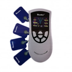 Aparat electrostimulare Blueidea Deluxe Massager, LCD, 4 electrozi
