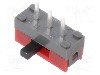 Intrerupator glisant, 2 pozitii, SPDT, ON-ON, NKK SWITCHES - SS12SDH2