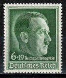 Germania Reich 1938, Mi #672, Congresul Partidului Nazist din Nurnberg, Adolf Hitler, MNH! Cota 24 &euro;!