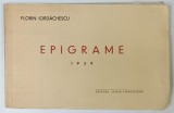 EPIGRAME de FLORIN IORDACHESCU , 1939