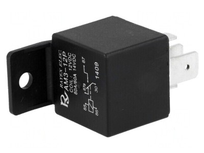 Releu electromagnetic SPDT 12VDC 80A pentru autovehicule foto