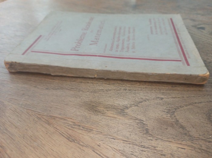 PROBLEME REZOLVATE DE MATEMATICI - GRIGORE ZAPAN, CCA 1940