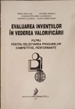 EVALUAREA INVENTIILOR IN VEDEREA VALORIFICARII-M. NICULAE, E. NITESCU SI COLAB.-239442
