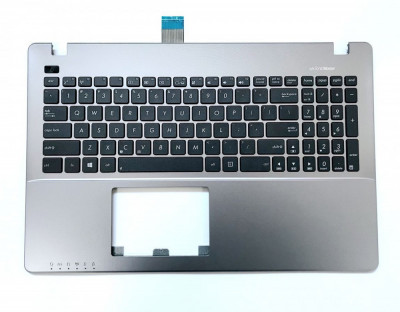 Carcasa superioara cu tastatura palmrest Laptop, Asus, K550, K550CA, K550CC, K550LA, K550LB, K550LC, K550LD, K550LN, K550VB, K550VC, K550V, 90NB00T1-R foto