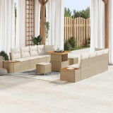 VidaXL Set de canapele pentru grădină 11 pcs Bej, crem 80 x 80 x 71 cm