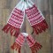 ** Lot 2 stergare vechi taranesc Maramures tindeu cusut de mana pe etamina
