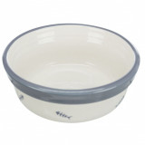 Castron ceramic Trixie cu margine extinsă pentru pisici - gri 0,3 l