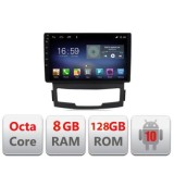 Navigatie SSANGYONG KORANDO 2011- F-159 Octa Core cu Android Radio Bluetooth Internet GPS WIFI DSP 8+128GB 4G CarStore Technology
