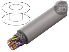 Cablu UNITRONIC&reg; LiHCH (TP) 16x2x0,5mm2 LSZH 60V Gri-Bej