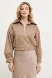 Answear Lab geaca culoarea maro, de tranzitie