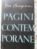 Pagini Contemporane - Geo Bogza, 1957, Editura Tineretului, Romana, 750 pagini, Roman, Beletristica