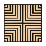 Panou acustic de perete Deco V cu aspect de bambus, 60x60x1,8 cm