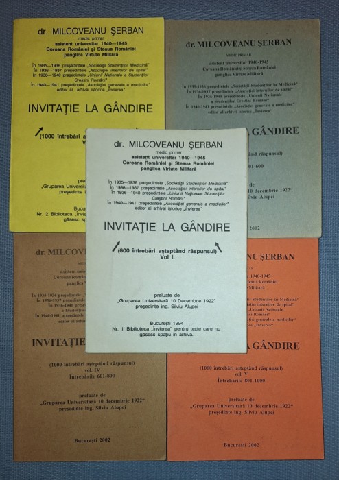 SERBAN MILCOVEANU&nbsp;-&nbsp;INVITATIE LA GANDIRE (VOL. I - V)
