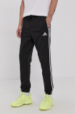 Adidas Pantaloni GK8822 bărbați, culoarea negru, cu imprimeu