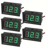 Set 5 bucăți voltmetru digital de panou 5V&ndash;120V DC