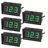 Set 5 bucăți voltmetru digital de panou 5V&ndash;120V DC