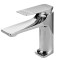 Baterie Lavoar BiXXBi Bath X, Aerator Newport, Cartus Ceramic, Premium, Design Modern, Argintiu Lucios