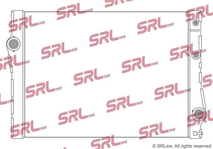 Radiator Bmw X5 E70 13, X5 F15, X6 E71 14, X6 F16, motor: 3.0 d, 3.0 R6 T, intrare/iesire conectare rapida, 581x442x40, SRLine, miez si rezervor din