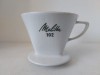 Melitta 102 filtru cafea, de portelan, vintage