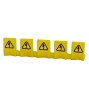 Protectie busbar impotriva atingerii directe, 5 borne, galben, Schrack Technik