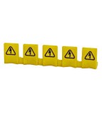 Protectie busbar impotriva atingerii directe, 5 borne, galben, Schrack Technik