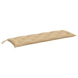 Cumpara ieftin Perna banca de gradina, melanj bej, 150x50x7 cm, textil