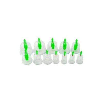 Aparat vacuum, pentru terapie, pompa inclusa, 12 ventuze, DRO-AV12 foto