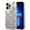 Husa pentru Apple iPhone 14 Pro, Karl Lagerfeld, Liquid Glitter Monogram, Argintie