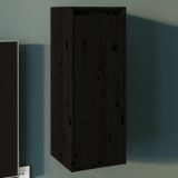 VidaXL Dulap de perete, negru, 30x30x80 cm, lemn masiv de pin
