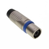 Conector Speakon mama profesional elSales ELS-CS4PM, metalic, 4 poli, prindere pe cablu, argintiu