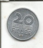 Moneda Ungaria 20 Filler 1976, Numismatica